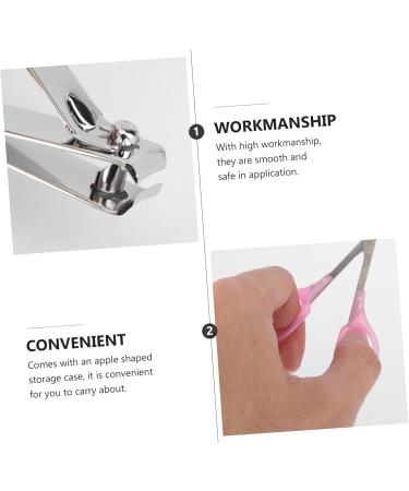 Healeved Fingernail Trimmer Tools Mirrors 8 in 1 Nail File Stainless Steel Nail Clipper Kit Fingernail File Nail Kit Camping Accessory Mirroraid The Mirror Pink Tool Kit Manicure medium Pink - Buy Online on GoSupps.com