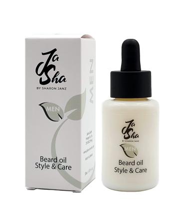JaSha Beard oil Style & Care - 30 ml for daily beard care Made in Germany - Natural cosmetics