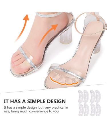 Buy SOLUSTRE Non-Slip Heel Inserts - 4 Pairs Metatarsal Pads for Foot Care | Invisible Flannel Insole Pads for Girls & Running - Buy Online on GoSupps.com