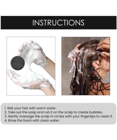 2pcs New Hair Darkening Charcoal Shampoo Bar Reverse Gray Hair Darkening Shampoo Mane Gray Reverse Bar Natural Organic Bamboo Charcoal Hair Darkening Shampoo Bar Hair Repair for All Hair Types - Buy Online on GoSupps.com
