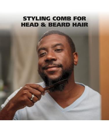 Wahl Beard Mustache & Hair Styling Comb for Men - Handcrafted Cellulose Acetate - Smooth Rounded Teeth - Model 3328 - Buy Online on GoSupps.com