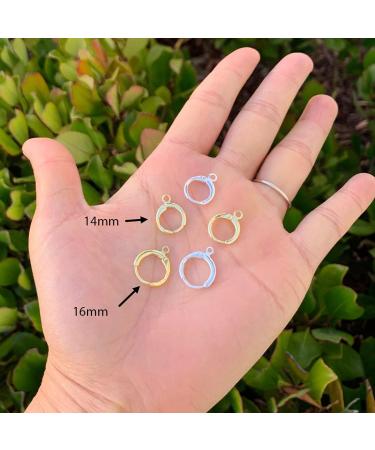 50pcs Adabele Gold Plated Brass Leverback Earring Hooks - Hypoallergenic & Tarnish Resistant - Buy Online on GoSupps.com