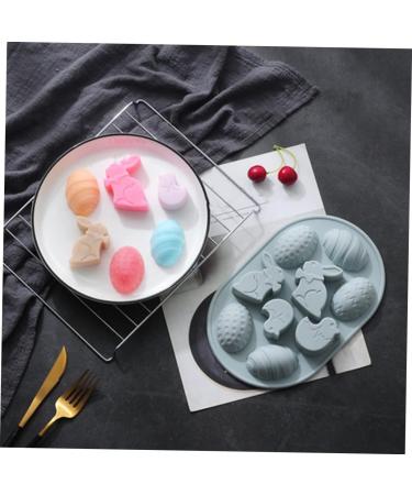 Alipis 2pcs Silicone Cake Mold Easter Egg Silicone Mold Mini Cake Mold Bunny Rabbit Decor Easter Rabbit Homemade Soap 3D Chocolate Animal Molds for Resin Silica Gel Pudding Accessories - Buy Online on GoSupps.com