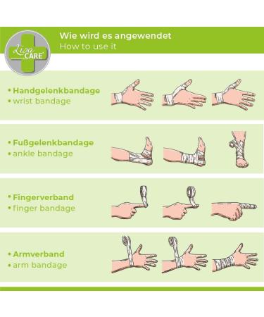 Lisacare Self-Adhering Bandage - 4 Roll Set 5cm Wide Medical Device - Cohesive Sport Bandage for Foot - Wine Red Color Options - Buy Online on GoSupps.com