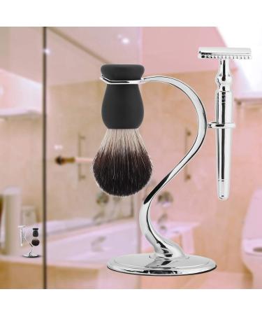 Premium Stainless Steel Shaving Brush Holder for Men - At Home Salon & Travel Razor Storage - Buy Online on GoSupps.com