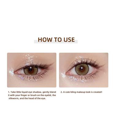 YMH BEAUTE Liquid Glitter Eyeshadow - Transparent Flashing Colorful Sequins 01 - Buy Online on GoSupps.com