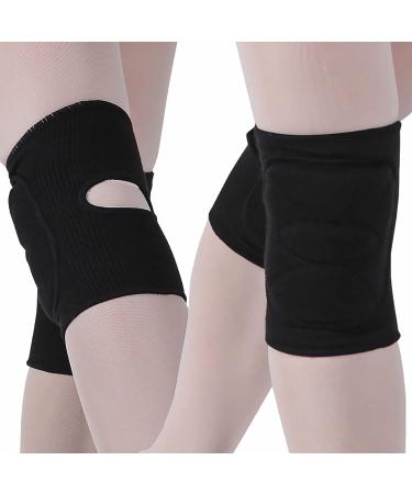 DANCEYOU Dance Knee Pads | Thick Sponge Volleyball Knee Brace for Adults | Medium Black | Ideal for Dance, Yoga, Tennis, Running | Knee Protector for Big Kids and Teens - Buy Online on GoSupps.com