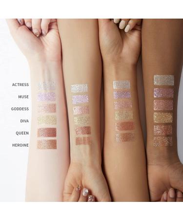 DEARDAHLIA Paradise Shine Eye Sequins QUEEN - Long Lasting Liquid Eyeshadow Glitter Gloss | High Shine Pearl Lightweight Minimal Fallout - 0.14 Oz | Shop Global - Buy Online on GoSupps.com