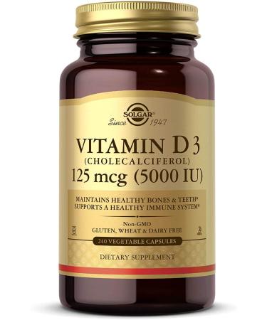 Solgar Vitamin D3 - 5000 IU - 240 Capsules