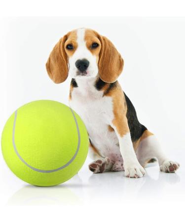 LUOEM Large Tennis Ball for Pets - 9.5 Inch Outdoor Sports Ball for Dogs | Durable & Fun Playtime - Buy Online on GoSupps.com