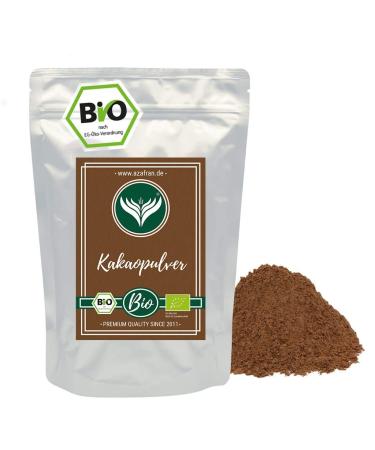 Azafran ORGANIC Cacao Powder highly defatted without additives 500g 500 g (1 pack)