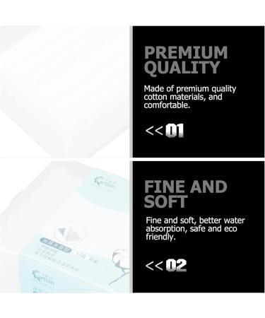 Minkissy 158 Cotton Pad Set - Premium One-Way Makeup Remover Compressed Facial Wash Pads for Easy Use Perfect for Babies & Skincare - Pure White Cotton Cloths - Buy Online on GoSupps.com