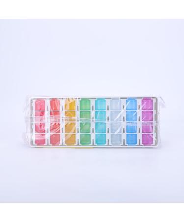 Monthly Pill Box Organizer - 2 Times a Day AM PM Medicine Box with 32 Compartments - Easy Open Design for Children, Elderly, and Arthritic Hands - Colorful - Buy Online on GoSupps.com