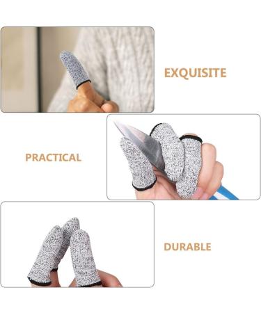 FOMIYES 6 Pairs Cut Resistant Gloves & Finger Guards | Reusable Finger Cots & Protectors for Safe Work | Durable HPPE Elasticity - Buy Online on GoSupps.com