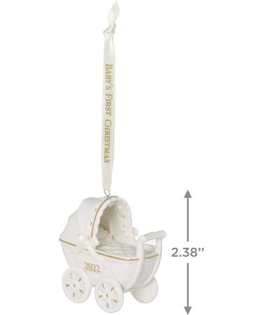 2022 Hallmark Keepsake Baby's First Christmas Pram Ornament - Porcelain 2022 Baby Pram - Buy Online on GoSupps.com