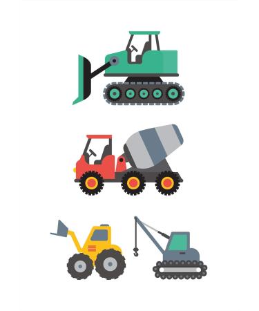 Shop Heaven Sugar Premium Wall Pictures Set for Kids - A4 Children's Room Decor | Vehicle & Fire Engine Posters - Buy Online on GoSupps.com