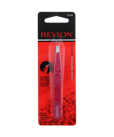 Revlon Expert Slant Tip Tweezer - Precision Eyebrow & Facial Hair Removal - Buy Online on GoSupps.com