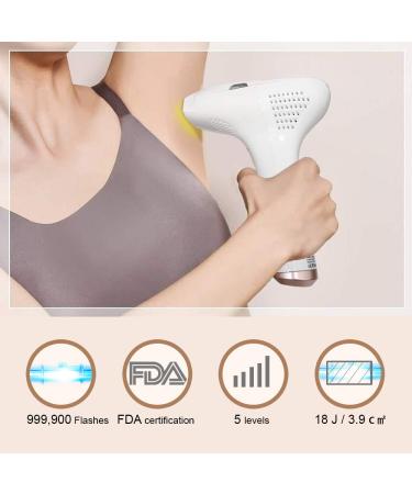 At-Home IPL Hair Removal Device | Permanent 999,900 Flashes | Painless Hair Remover for Women and Men | Ideal for Armpits, Back, Legs, Arms, Bikini Line | AOHEKANG IPL - Buy Online on GoSupps.com