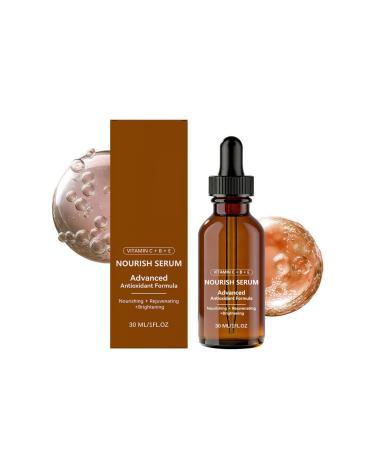 Serum Vitamine C Visage Coreen + Vitamine E | Soin Visage et Contour des Yeux | Anti Cerne Anti Ride Anti Tache & Anti Age | Serum hydratant contour des yeux Correcteur Imperfections Cutan es