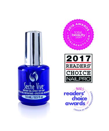 Seche Vive Gel Effect Top Coat 0.5oz - Long-lasting Shine for Nails - Buy Online on GoSupps.com