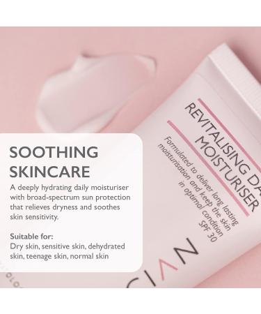 Revitalising Anti Aging Face Cream Moisturiser For Women - Salon Professional Skincare with Vitamin E + Anti Wrinkle Hydrating Day Cream - Lightweight SPF30 Cream For Normal & Sensitive Skin (50ml) - Buy Online on GoSupps.com
