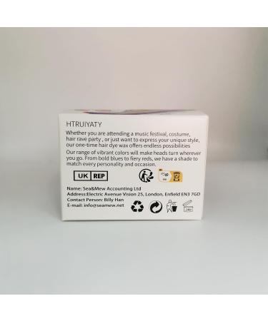Buy Hair Wax Temporary Hair Color - Unisex Washable Plant Formula | 120g Blue - Vibrant & Natural Hair Dye - Buy Online on GoSupps.com