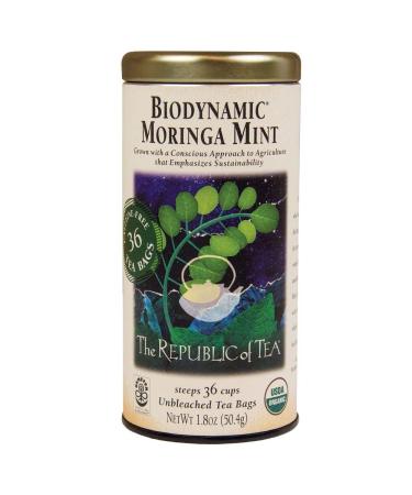 The Republic of Tea Biodynamic Moringa Mint Tea - 36 Count Pack - Buy Online on GoSupps.com