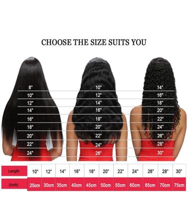 SEGO 3 Pack Hair Extensions - Water Wave Braids Afro Kinky Curly Closure Medium Brown 8 (20cm) - 90g for Crochet Styles - Buy Online on GoSupps.com
