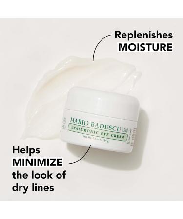 Mario Badescu Eye Cream for Dark Circles and Puffiness Hyaluronic Caffeine or Glycolic Hydrating Firming and Anti Aging Overnight Under Eye Care Treatment for Fine Lines and Wrinkles Night Cream & Hyaluronic Eye Cream  - Buy Online on GoSupps.com