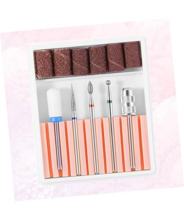VINTORKY 1 Set nail drill tool nail bits electric nail file drill bits Nail File Bits nail drill bits for acrylic nail polish tools Cuticle Drill Bit nail drill heads manicure Grinding head 6.5x5.5cm Pink - Buy Online on GoSupps.com
