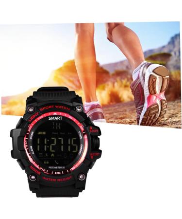 Yardwe Health Monitoring Band - Heart Rate & Sleep Tracker | Waterproof Fitness Bracelet - Medium Red - Buy Online on GoSupps.com