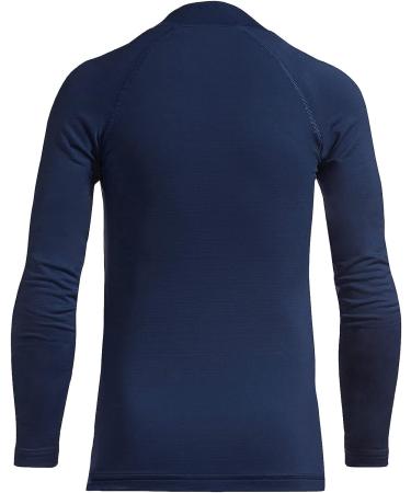 Baleaf Youth Boys XL Compression Thermal Fleece Baselayer Long Sleeve Mock Top - Navy | Cold Gear for Baseball & Football - Buy Online on GoSupps.com