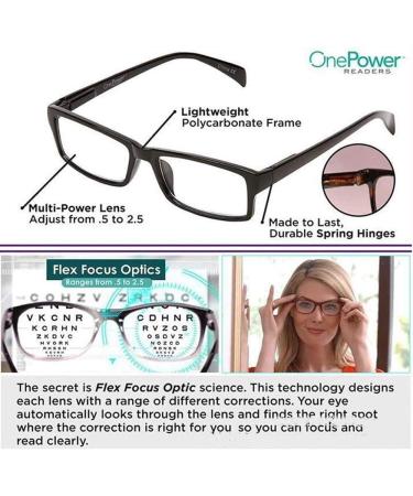 One Power Auto-Focus Reading Glasses | Progressive Multifocus HD Optical Glasses for Men & Women - Unisex Adjustable Comfort - Buy Online on GoSupps.com