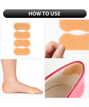 Sibba 12 Sheet Waterproof Moleskin Blister Prevention Patches for Feet - Adhesive Foam Bandages for High Heels - Chafing Prevention Sticker - Buy Online on GoSupps.com