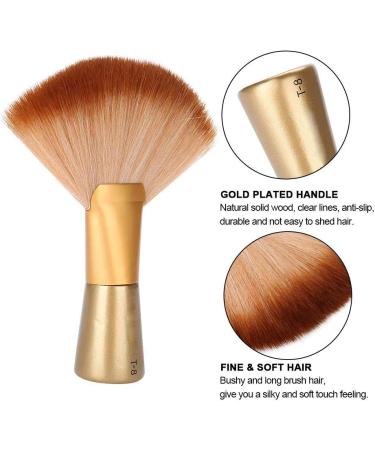 Soft Fan-shaped Brush Barber Hair Cutting Salon Neck Face Duster Brush Stylish Hair Cutting Tools Hairdressing Attachment with Handle Suit for Stylist Barber - Buy Online on GoSupps.com