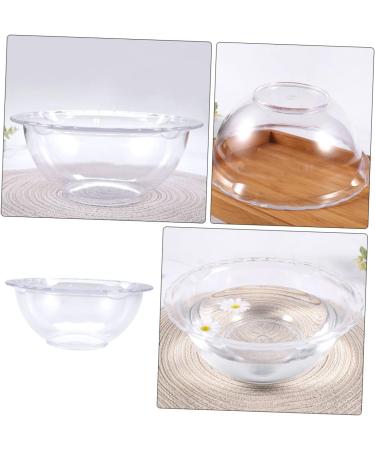 FRCOLOR 1pc Lace Washbasin Laundry Hand Wash Bucket Vanity Wash Basin Dorm Cleaning Basin Home Wash Basin Lace Wash Basin Face Washing Basin Small Sturdy Washbasin Foot Bucket Pp Simple 23x23cm Transparent - Buy Online on GoSupps.com