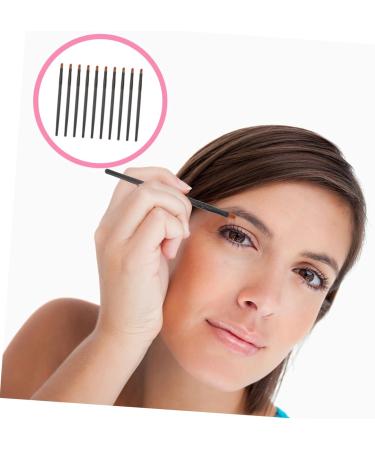 Angoily 20 Pcs Nose Shadow Brush Mix Miss Wooden Handle Brush 13x0.8cmx2pcs Blackx2pcs - Buy Online on GoSupps.com