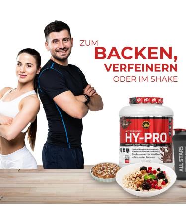 All Stars Hy-Pro Protein Powder 2000g - Sugar-Free Low-Fat Chocolate Shake High-Quality Multi-Component Proteins - 2kg Pack - Buy Online on GoSupps.com
