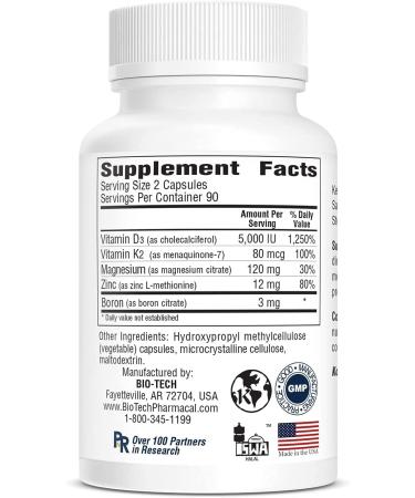 Bio-Tech Pharmacal D3 Plus (180 Count) - Essential Vitamin D3 Supplement (Pack of 1) - Buy Online on GoSupps.com