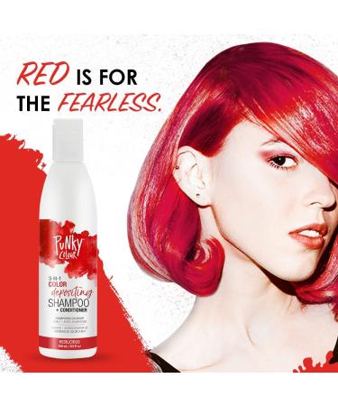 Punky Redilicious 3-in-1 Color Depositing Shampoo & Conditioner 8.5 oz - Shea Butter, Pro Vitamin B for Nourished Hair - Buy Online on GoSupps.com