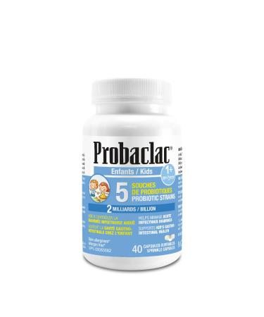Probaclac Probiotics for toddlers are sprinkling capsules. Each capsule contains 2 billion active cells a multi-strain probiotic and a lactic ferment complex (5 strains). (40)