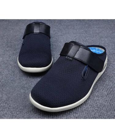 Women's Wide Width Air Cushion Walking Shoes - Adjustable Breathable Diabetic Shoes for Edema & Plantar Fasciitis - Size 7.5 Blue - Buy Online on GoSupps.com