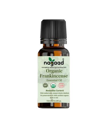 Organic Frankincense Essential Oil 10ml 100% Pure Premium Grade for Face Skin Hair & Relaxation Aromatherapy Diffuser Boswellia Carterii Oil Therapeutic Frankincense Oil