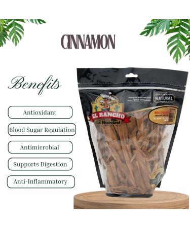 El Rancho Ground Cinnamon 300g Resealable Bag Premium Quality Enhances Baking Beverages and Cooking. True Cinnamon Premium Quality 100% NATURAL - Buy Online on GoSupps.com