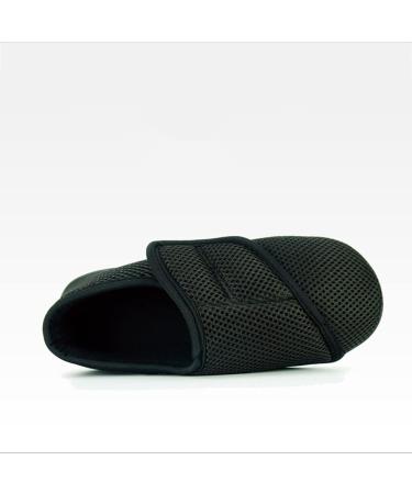 Breathable Diabetic Shoes for Men & Women - Cozy Winter Footwear for Seniors (Black) - Buy Online on GoSupps.com