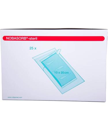 NOBAMED Paul Danz AG NOBASORB Sterile Absorbent Compresses 10x20 cm | 25 Pack - Optimal Wound Care Solution - Buy Online on GoSupps.com