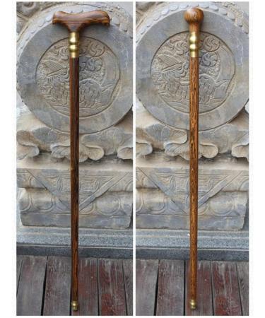 Wooden Cane Golden Sandalwood Faucet Crutches Older People Walking Sticks Sticks Gifts Ideal for Men or Women with Active Outdoor Lifesty Handmade Smooth Sailing - Buy Online on GoSupps.com