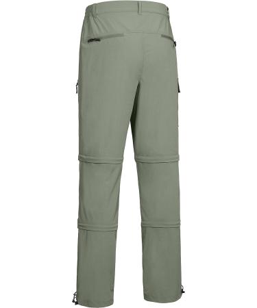 Little Donkey Andy Men's Stretch Convertible Hiking Pants - Olive Large | Quick-Dry, UV Protection, Lightweight - Buy Online on GoSupps.com