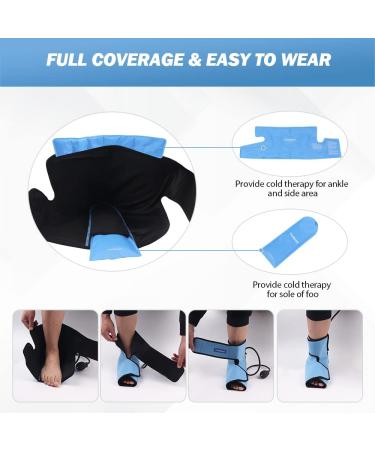 Comfpack Foot Ice Pack - Cold Compression Therapy for Plantar Fasciitis, Achilles Tendon, Heel Spur - Ankle Swelling Relief - Buy Online on GoSupps.com