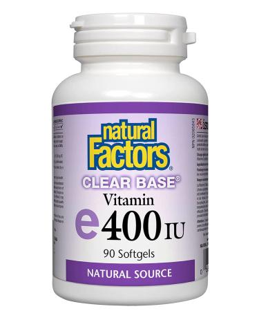 Natural Factors Vitamin E 400 IU Clear Base - 90 softgels